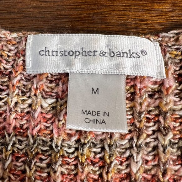 Vintage Asymmetric Knit Sweater Granola Nature Speckled Boho Whimsigoth Indie M - Picture 6 of 11